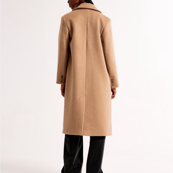 Abercrombie & Fitch dad coat in camel. NWT - Picture 4 of 7
